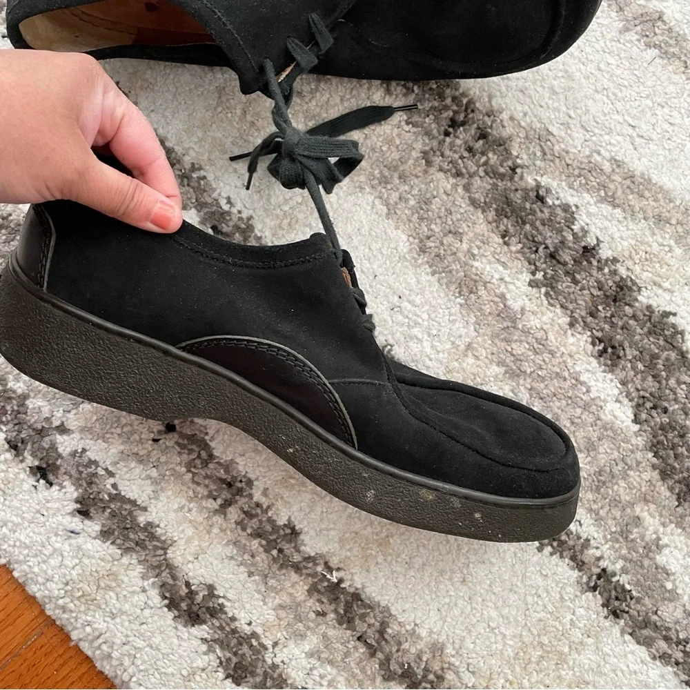 Men’s FRATELLI ROSSETTI FLEXA OXFORD CASUAL BLACK LEATHER SHOES - Picture 9 of 14